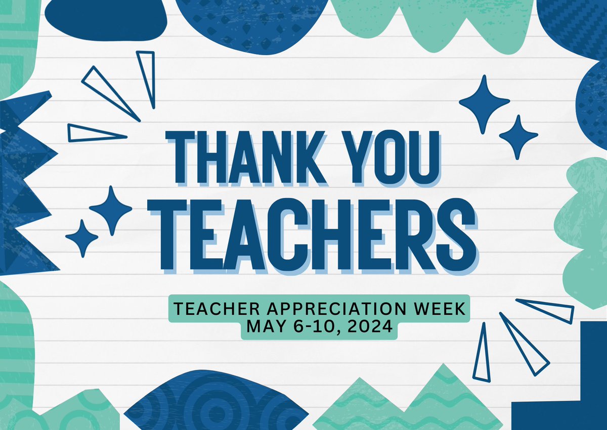 This week is Teacher Appreciation Week! Don't forget to thank a teacher!