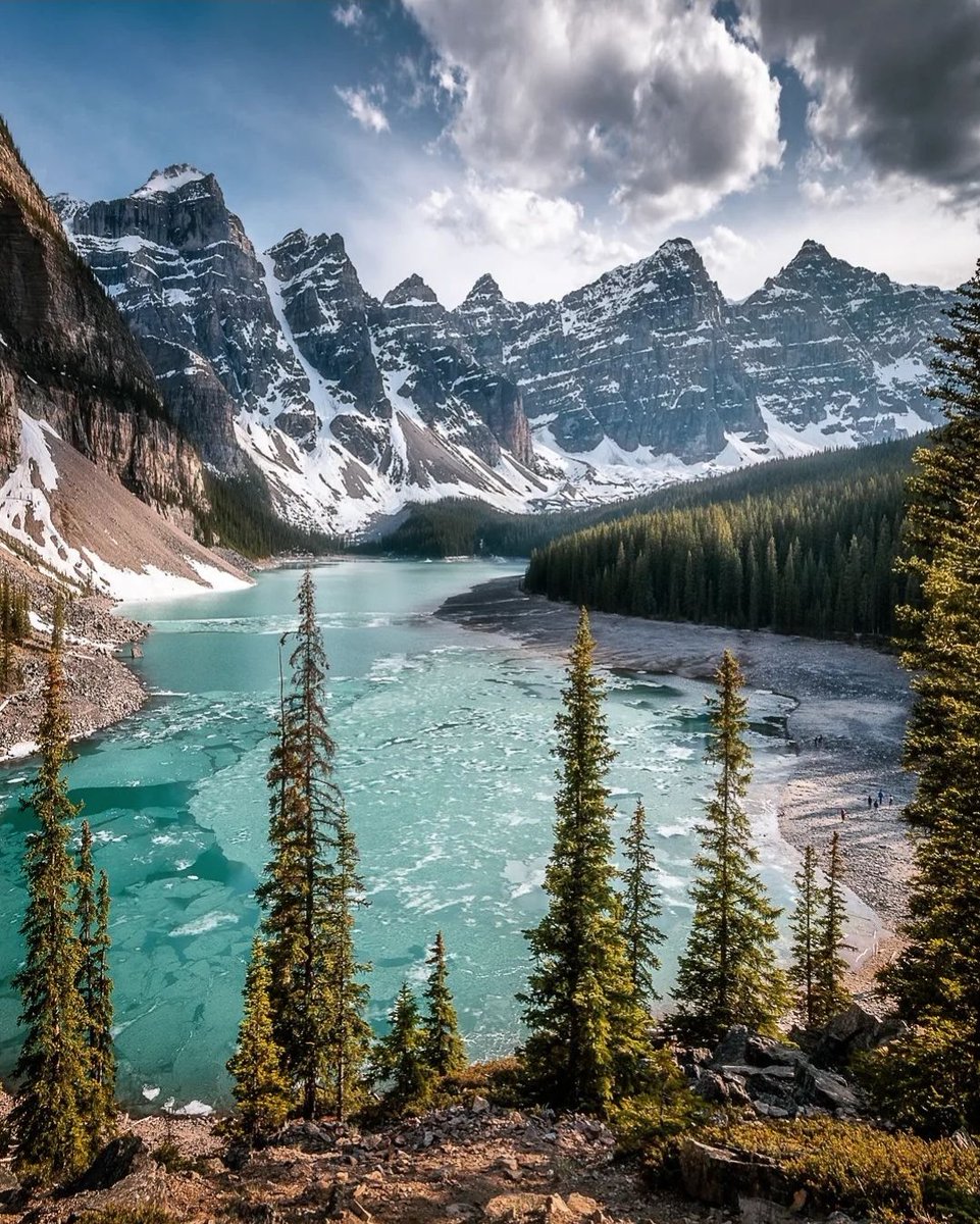 When the road to Moraine Lake opens on June 1, it will probably look something like this....
