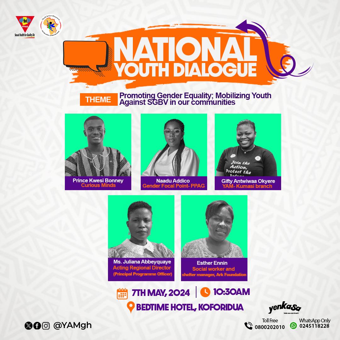The much awaited National Youth Dialogue is here! Igniting change by rallying against SGBV. 💃. Join us at the forefront of empowering collective voices in ending SGBV. Together, we can make a difference!
<a href="/pBonney_/">KWESI NYAME BONNEY</a>
<a href="/addico_naadu/">Naadu Awuradwoa Addico, MPH</a>
<a href="/YAMghana/">YouthActionMovement</a> - Join the Action, Protect the Future‼️