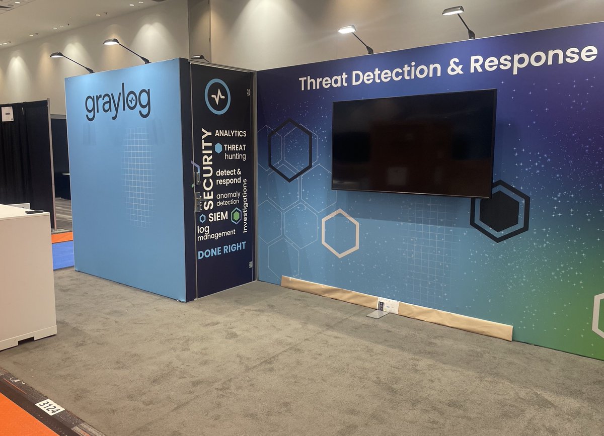 We're here at #RSAC gettin' all set up and ready to see YOU!👀😁 Booth #3124 is the place to be. Learn about #threathunting, #logmanagement, #APIsecurity & #TDIR done right! See you soon. 👋 

graylog.info/44zkkyi @RSAConference #cybersecurity #infosec #security