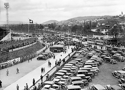 Blick auf die Umgebung 1930, ausserhalb des Hardturms