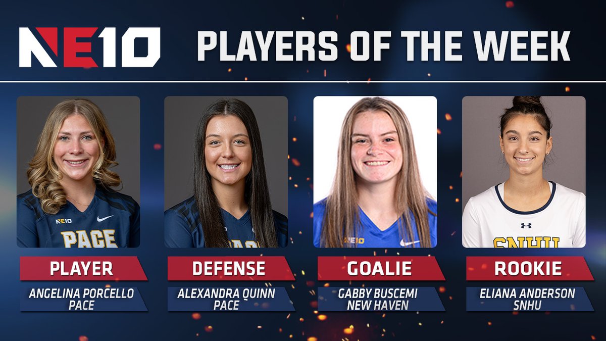 𝐖𝐎𝐌𝐄𝐍'𝐒 𝐋𝐀𝐂𝐑𝐎𝐒𝐒𝐄 𝐑𝐄𝐏𝐎𝐑𝐓 🥍 @PaceUAthletics women's lacrosse takes home Player and Defensive Player of the Week in the NE10's final weekly awards of the season. Full Report 🔗 shorturl.at/CEF56 #NE10EMBRACE I #NCAAD2 I #D2SB