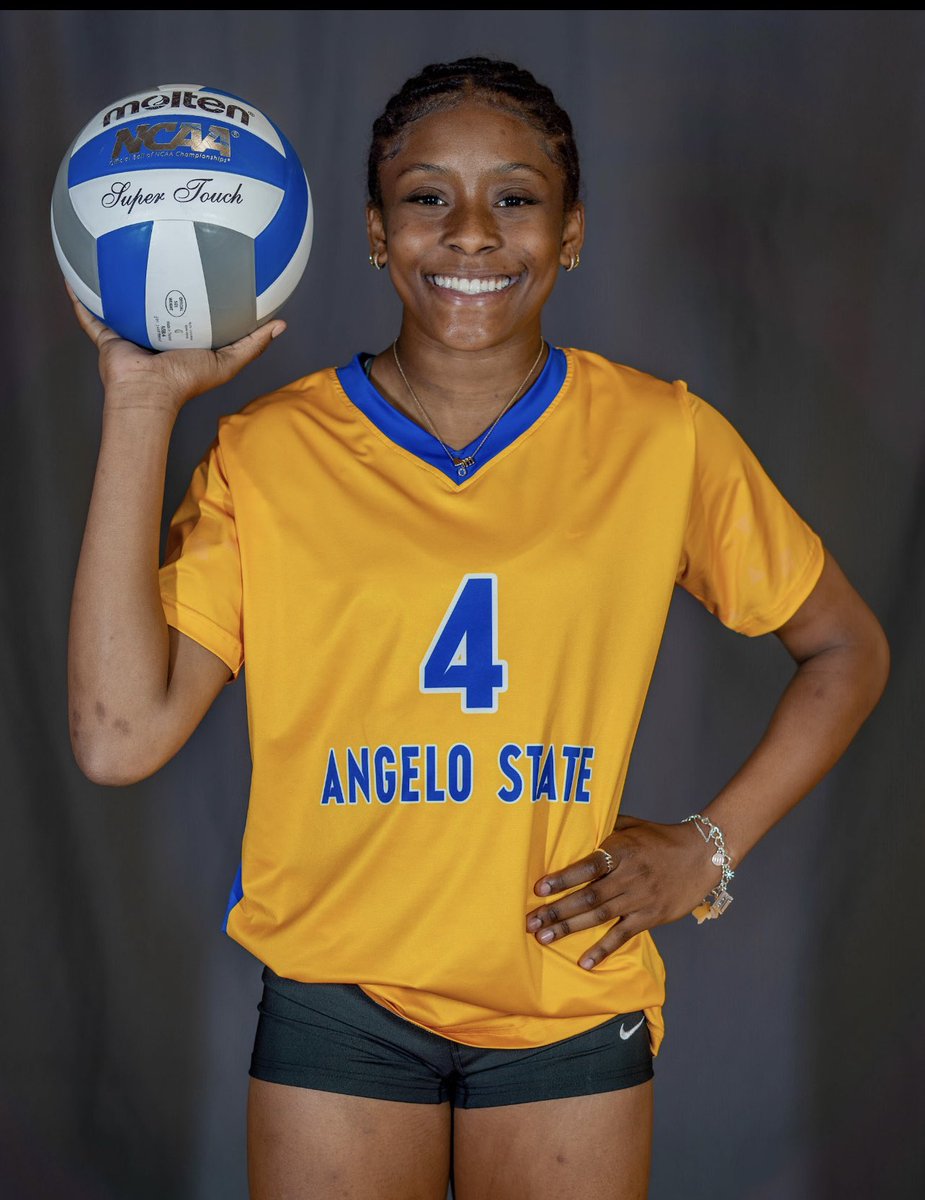 I am so excited to announce my verbal commitment to continue my academic and athletic career playing volleyball at Angelo State University! Thank you @cwaddington7 for this amazing opportunity!! I also want to thank everyone who has supported me to this point. GO BELLES💛💙!!