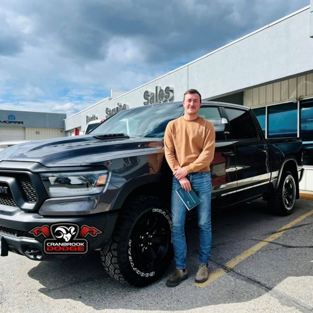 Congratulations to Henry on his new #Ram 1500 Rebel GT #truck! #CranbrookDodge #Ram1500 #RamTruck #Ram1500Rebel #RamCountry #InvermereBC