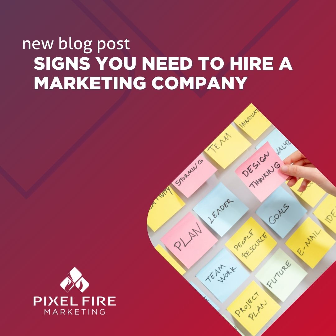 Are you struggling to keep up with your marketing efforts? Check out our latest blog post for the top signs that indicate it's time to hire a marketing company! 🔍

Read more at: bit.ly/3WlV6Bp

#blogpost #newblog #marketingcompany #omahabusiness #pixelfiremarketing