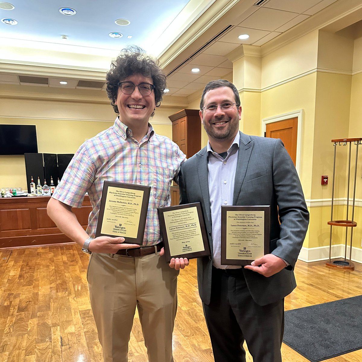 Congratulations to Jerome Molleston, MD, PhD, and Lance Peterson, MD, PhD, this year's graduates of the Pediatric Physician-Scientist Training Program! We will welcome both to the faculty in July!