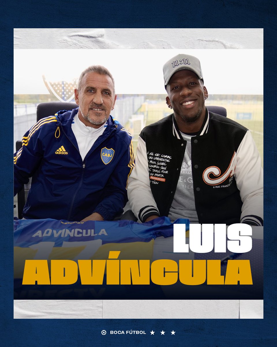 ✍ Luis Advíncula firmó la renovación de su vínculo con Boca hasta diciembre de 2026, junto a Raúl Cascini del Consejo de Fútbol. ¡Tu felicidad es la nuestra, Pichón! 💙💛💙