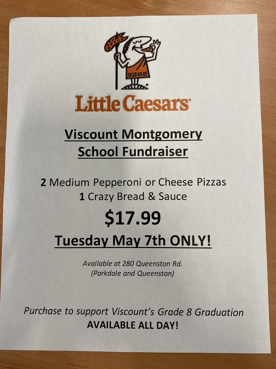 Fundraiser happening Tuesday May 7th!