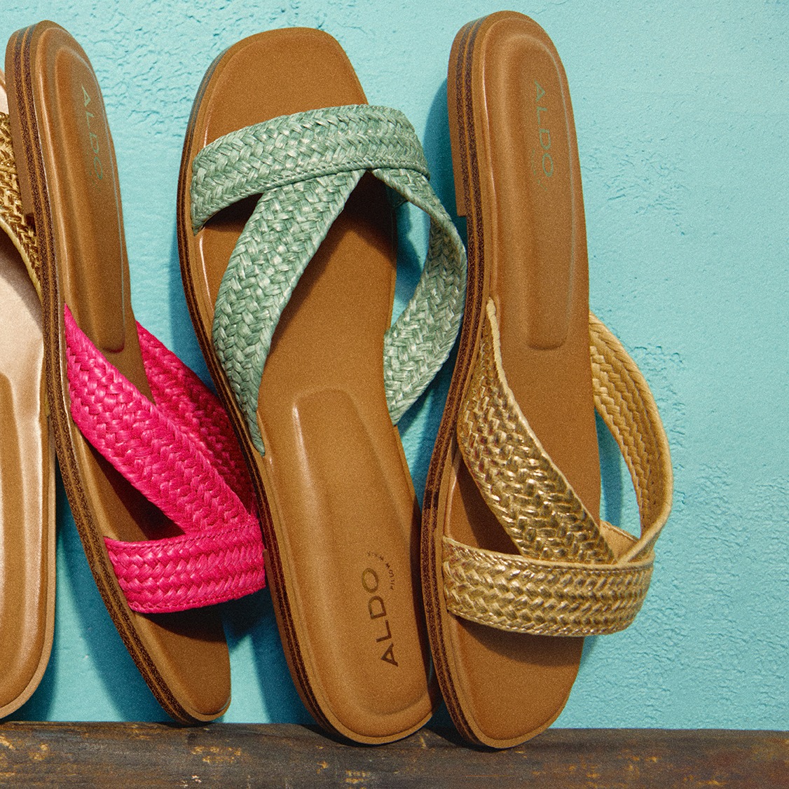 Dipping into the water = the only reason to take off your comfy Caria slide sandals. Collect your fave colors to wear on repeat all summer long at bit.ly/3UmCJec #ALDOPillowWalk #ALDOShoes