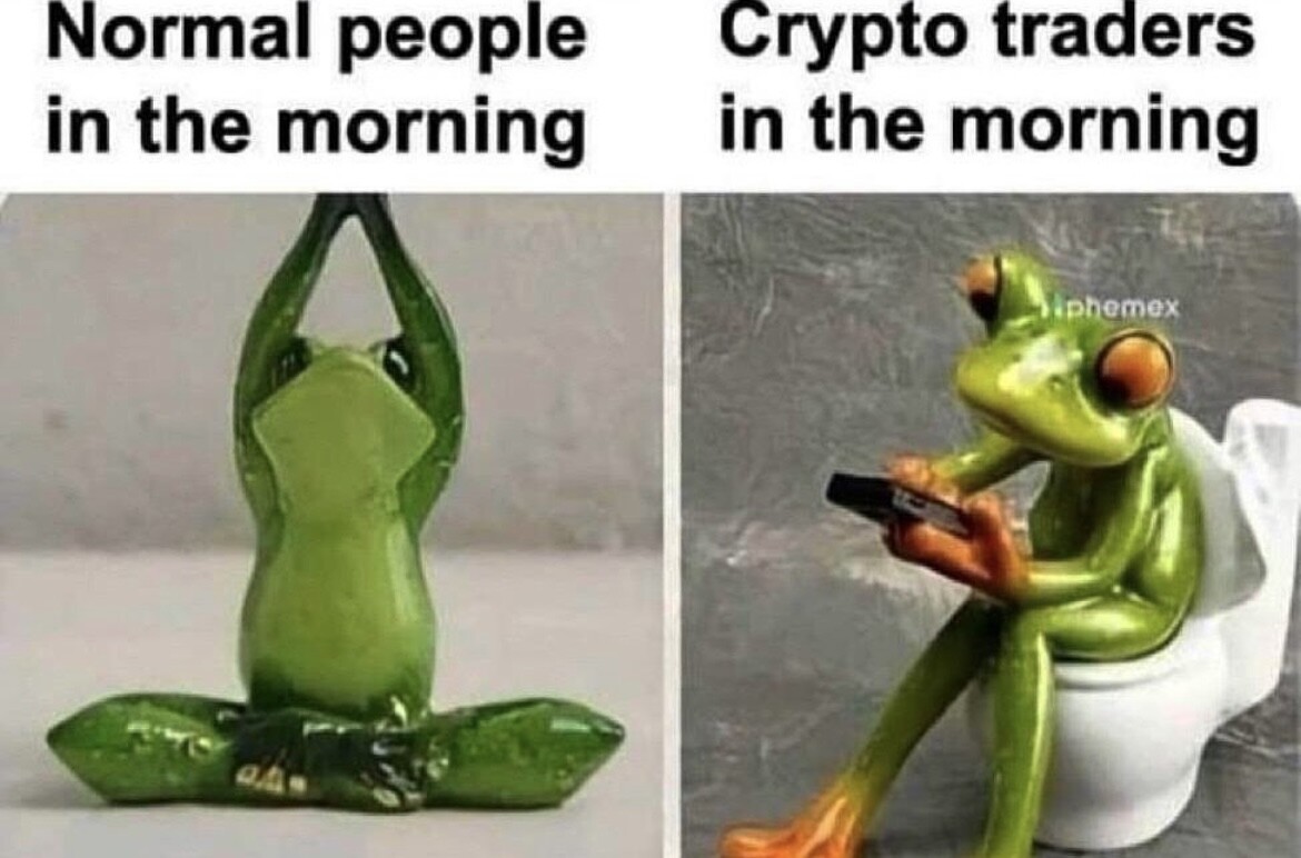 Can't keep the eyes off the charts, right? 😂 #ThemCryptoFeels