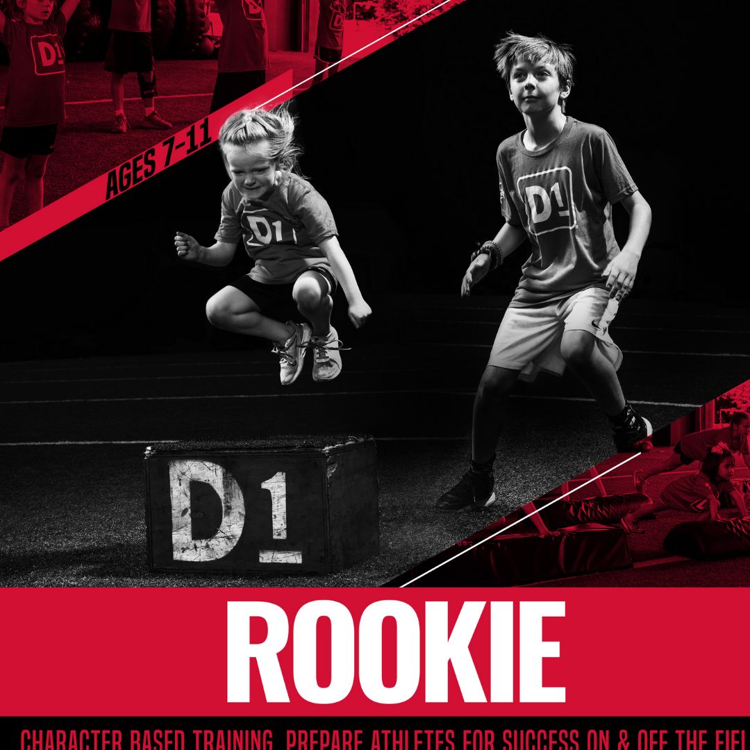 Have a 7-11 year old athlete that you want to get top notch training? 

CALL OR TEXT ROOKIE to get their first week FREE!