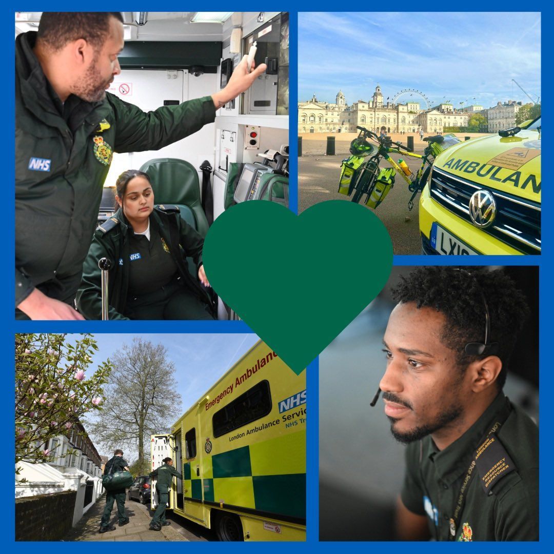 We want to share our appreciation for all the #TeamLAS staff, volunteers and #EmergencyServices colleagues working this #BankHoliday weekend 💚 Thank you for everything you do for Londoners!