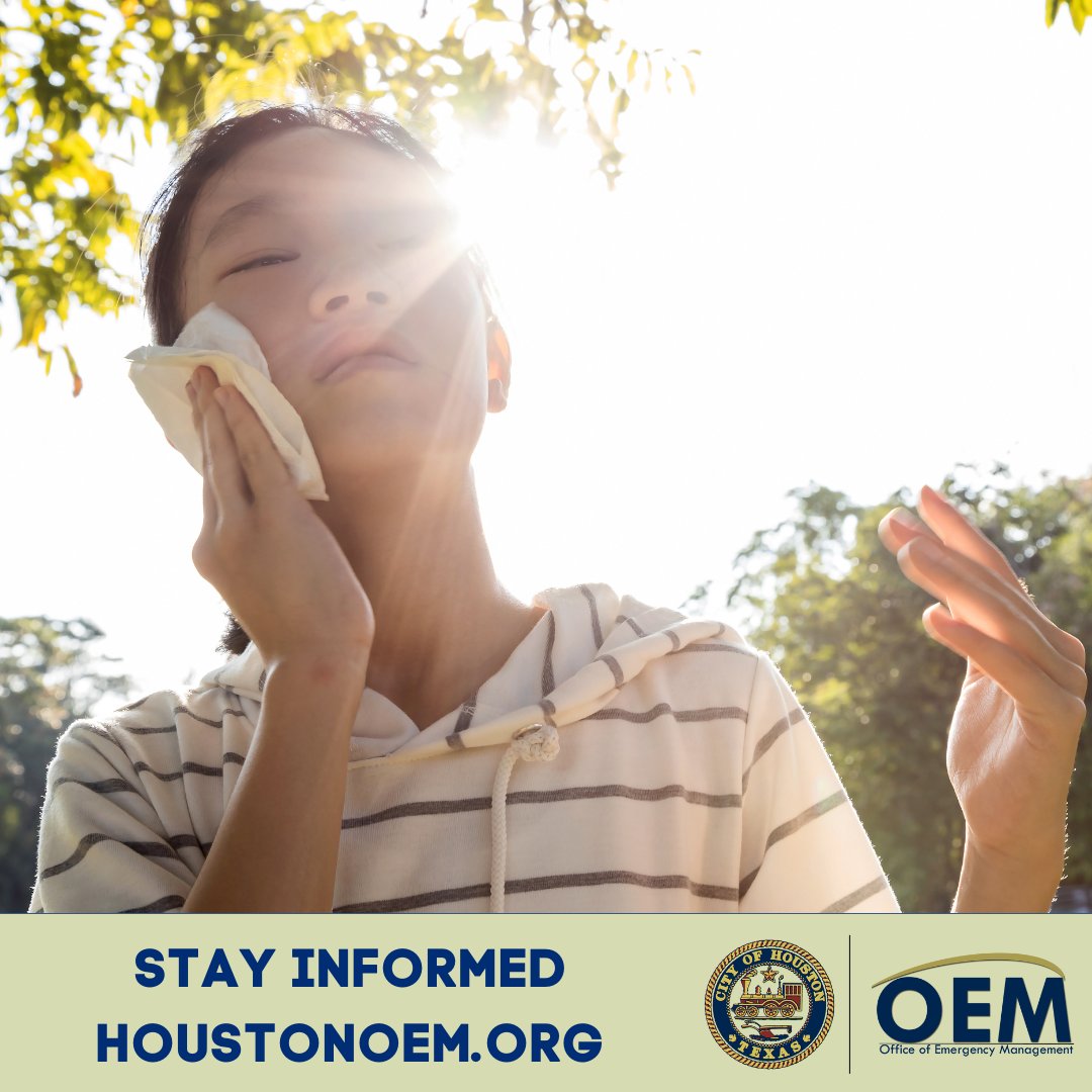 As residents impacted by the recent severe weather return to their homes to begin the recovery and clean-up process, please be aware of the return of high temperatures this week. Stay hydrated, take breaks when necessary, and wear cool clothes to beat the heat.