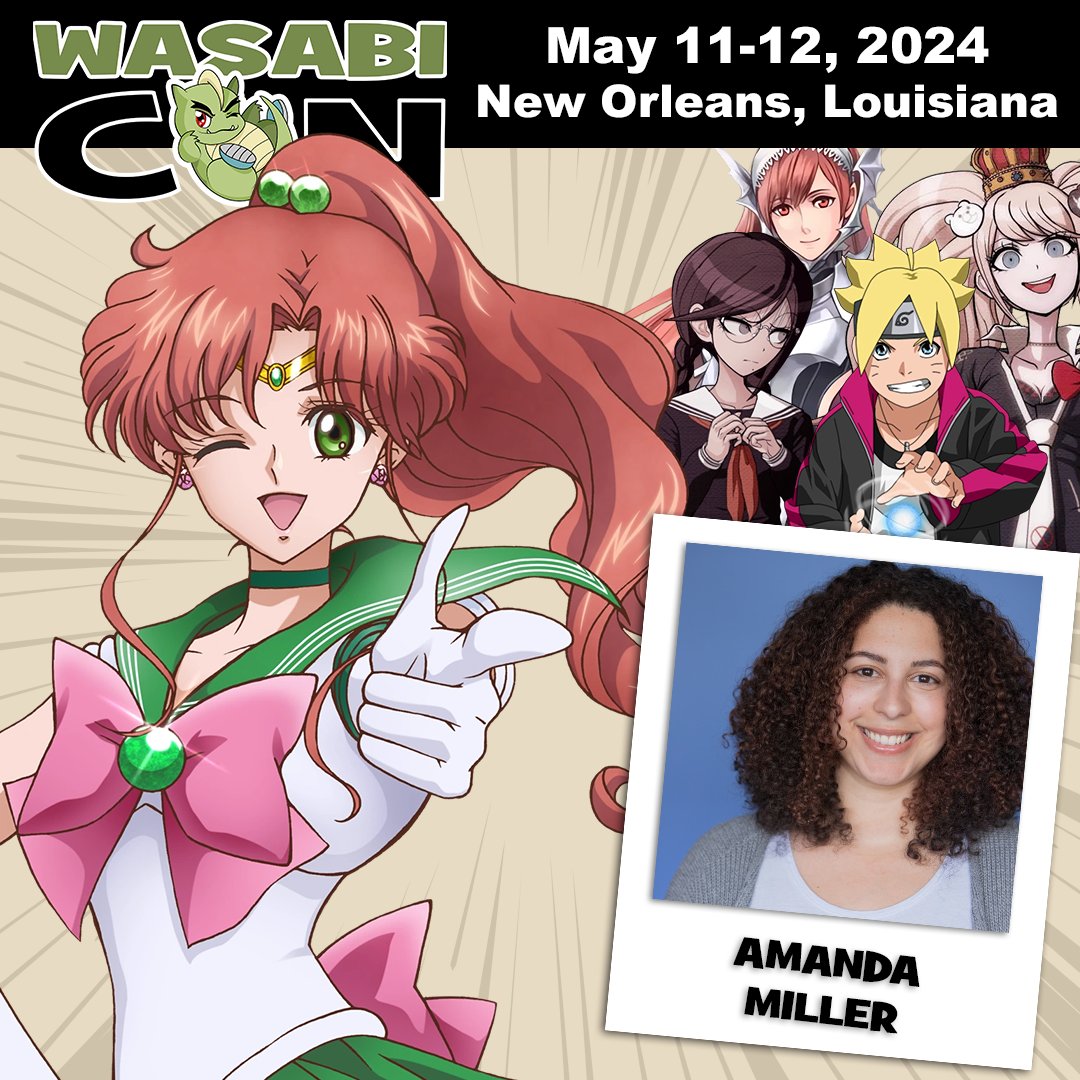 This weekend! Meet English voice actors from Naruto, Jujutsu Kaisen, and Sailor Moon at New Orleans' newest anime convention.