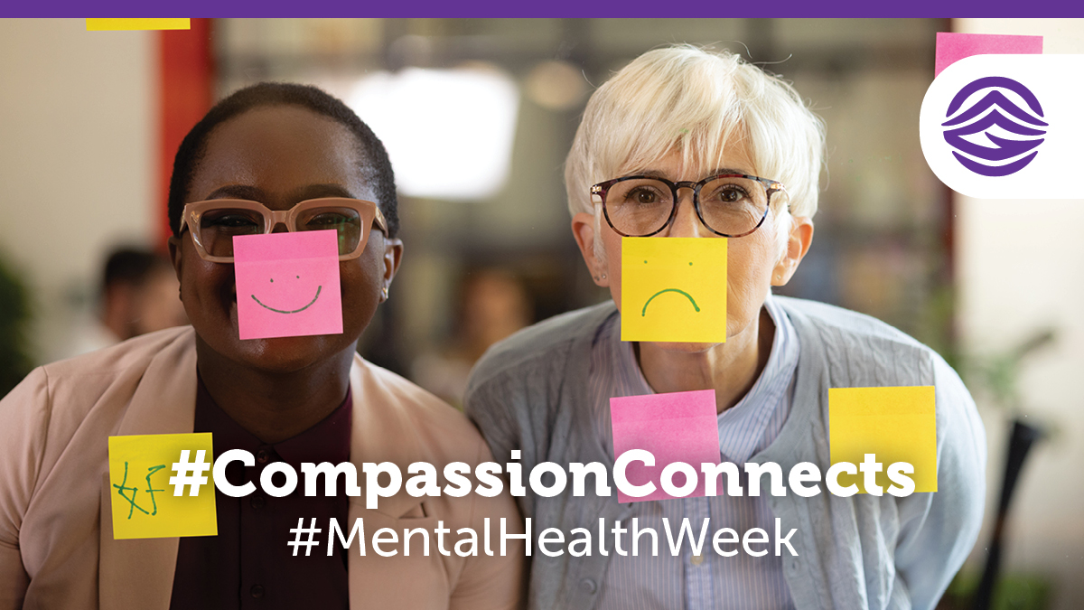 It's Mental Health Week from May 6-10 and we're supporting CMHA's call to be kind. See mentalhealthweek.ca for info and resources. #CompassionConnects