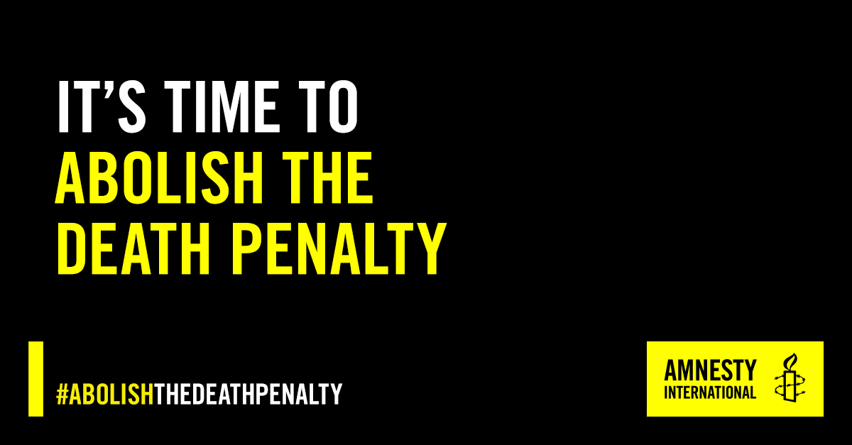 It’s time to abolish the death penalty.⏰ Take action today to call for an end to the death penalty!📢🗣️ Tag your Member of Parliament and share this post. #EndTheDeathPenalty @AmnestySARO