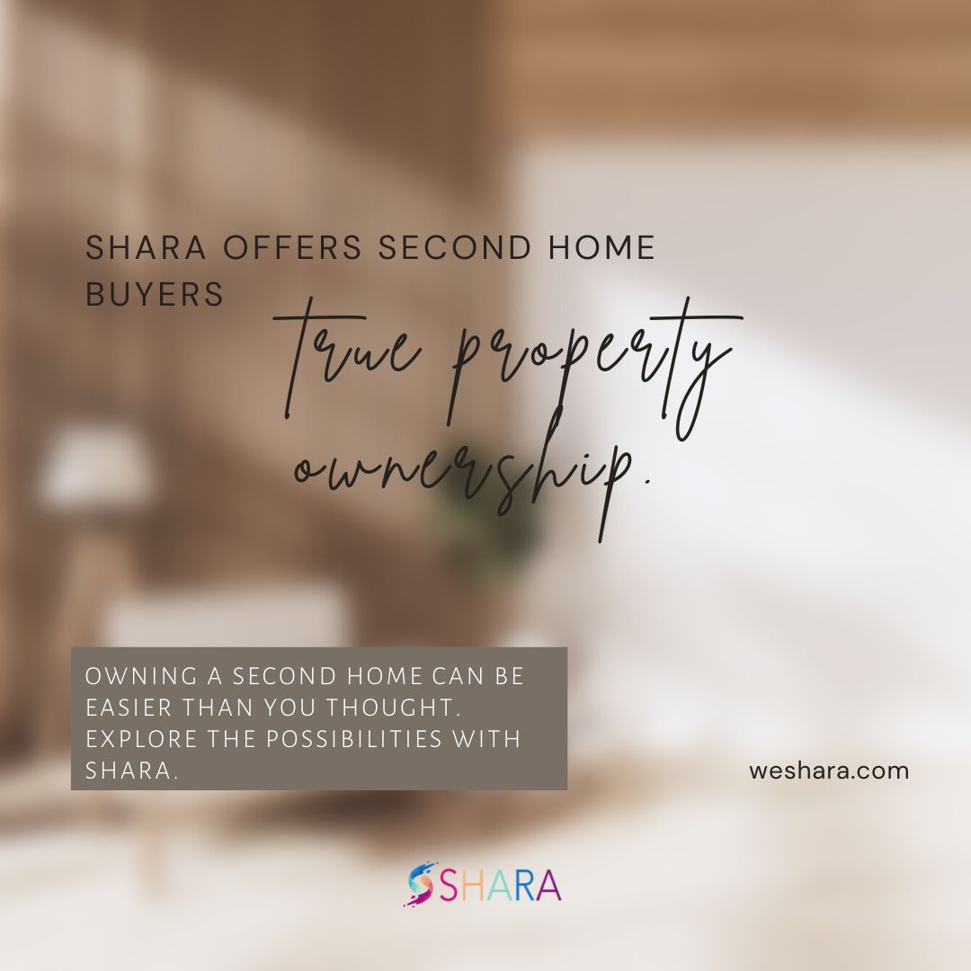 Shara offers second home buyers true property ownership. With our ownership model, buyers co-own real estate. Owning a second home can be easier than you thought.

Learn more here: weshara.com 

#SecondHome #LuxuryLiving #Shara #CoOwnership
