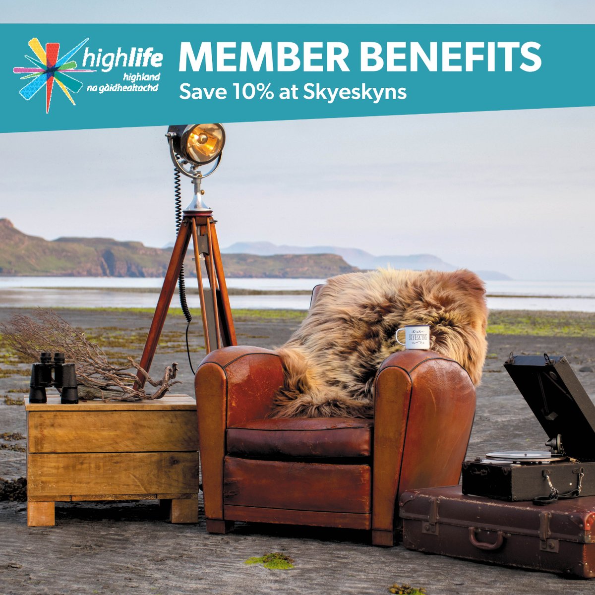 ⭐️ Member Benefits ⭐️ 🐑 Save 10% at Skyeskyns Discover more benefits with High Life Highland: hlh.scot/4466yTB #MemberBenefits #MakingLifeBetter