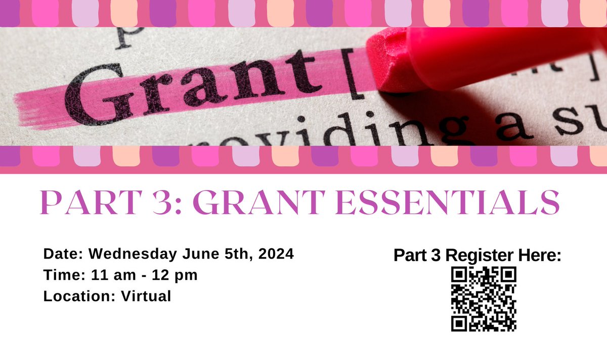 Coming up this June! Daunted by acronyms like EDI, RDM and HQP? This workshop will cover the basics about how to weave essential grant elements into your grant application. *Delivered Virtually* Register Here: docs.google.com/forms/d/e/1FAI…
