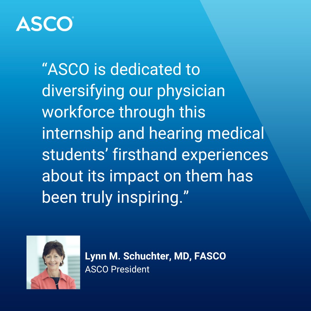 We're pleased to announce the addition of 4 more med schools to the ASCO Oncology Summer Internship (OSI) Program this year for a total of 15 sites. This immersive program aims to strengthen & diversify the oncology workforce. More: brnw.ch/21wJvZz #ASCOHealthEquity