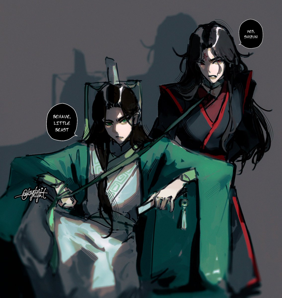 hear me out: shen jiu and heavenly demon pet :3
#bingjiu #svsss