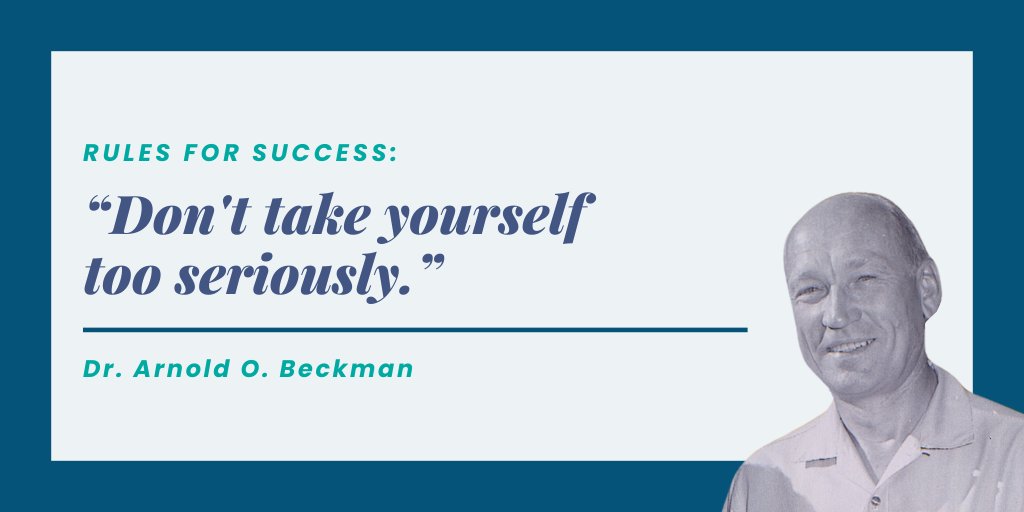 2/2 5. Don't be afraid of making mistakes. If you're not making mistakes, you're probably not doing very much. 6. Acquire new knowledge and always ask why. 7. Don't take yourself too seriously. What's your favorite? #beckman #rulesforsuccess #careers #protips #advice