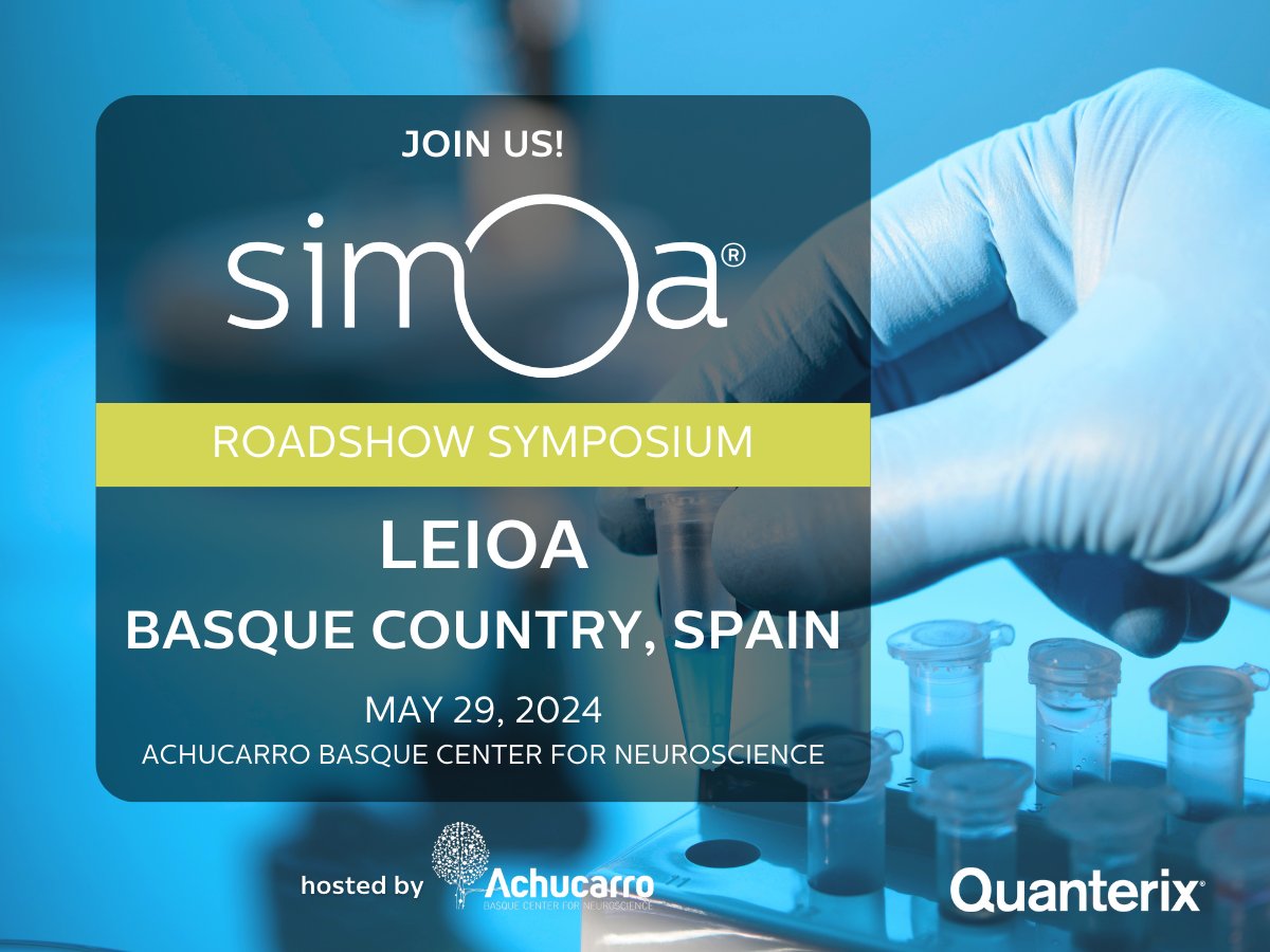 🇪🇸 Dive into the heart of neuroscientific innovation at the Simoa® Roadshow Symposium in Leioa, Spain, hosted by @AchucarroGlia. Explore the latest advancements in #biomarker technologies and get an exclusive lab tour to experience Simoa firsthand! bit.ly/4b8wYH0
