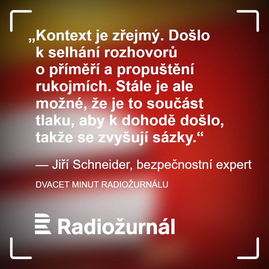Radiožurnál (@radiozurnal1) on Twitter photo rozhl.as/9Yd 🔴 „Pokyn k evakuaci se zatím týká východního Rafahu, tedy asi 100 000 lidí. Může ale dojít k panice, což je možná součástí nějaké kalkulace,“ říká <a href="/JiriSchneider/">Jiří Schneider</a>, bezpečnostní expert a bývalý velvyslanec ČR v Izraeli. Ptal se Tomáš Pancíř. #20minut rozhl.as/9Yd 🔴 „Pokyn k evakuaci se zatím týká východního Rafahu, tedy asi 100 000 lidí. Může ale dojít k panice, což je možná součástí nějaké kalkulace,“ říká <a href="/JiriSchneider/">Jiří Schneider</a>, bezpečnostní expert a bývalý velvyslanec ČR v Izraeli. Ptal se Tomáš Pancíř. #20minut