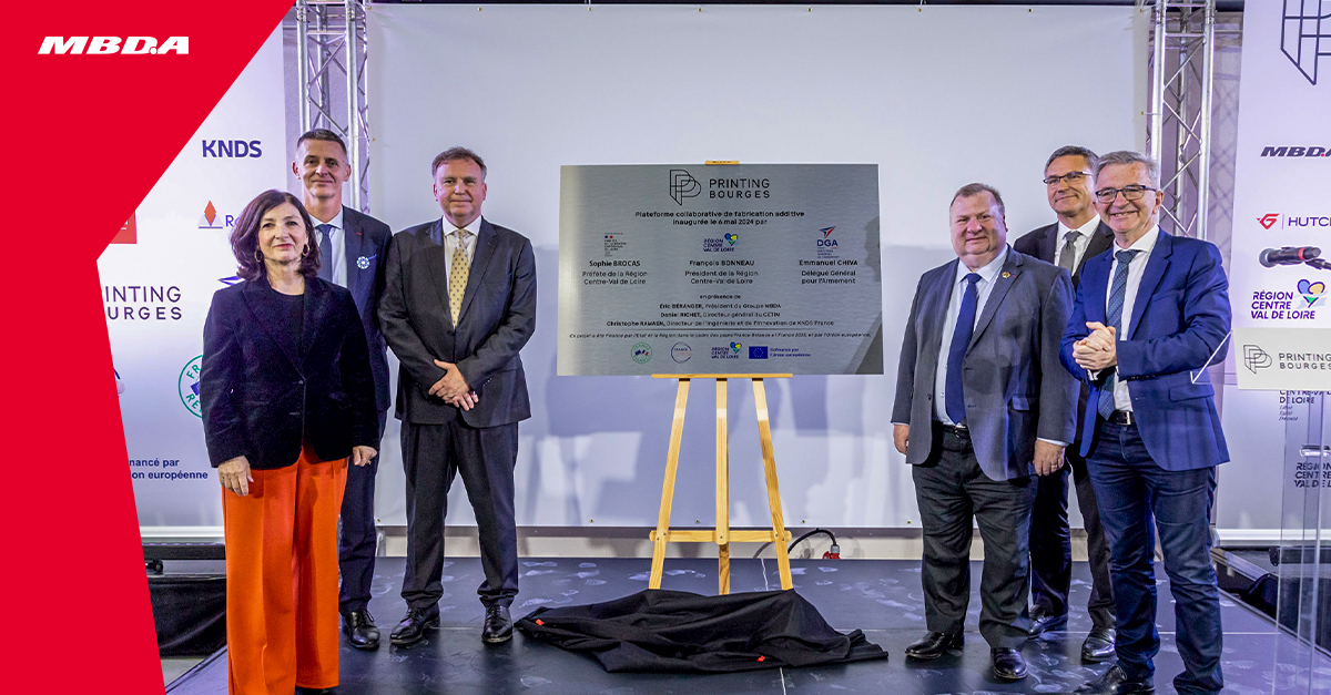 MBDAFrance's tweet image. Aujourd’hui, MBDA inaugure le Printing Bourges avec ses partenaires CETIM et @KNDS_France, une plateforme collaborative de #fabricationadditive unique en France pour les secteurs de la #défense et de l’aéronautique afin de créer e filière industrielle souveraine et pérenne.