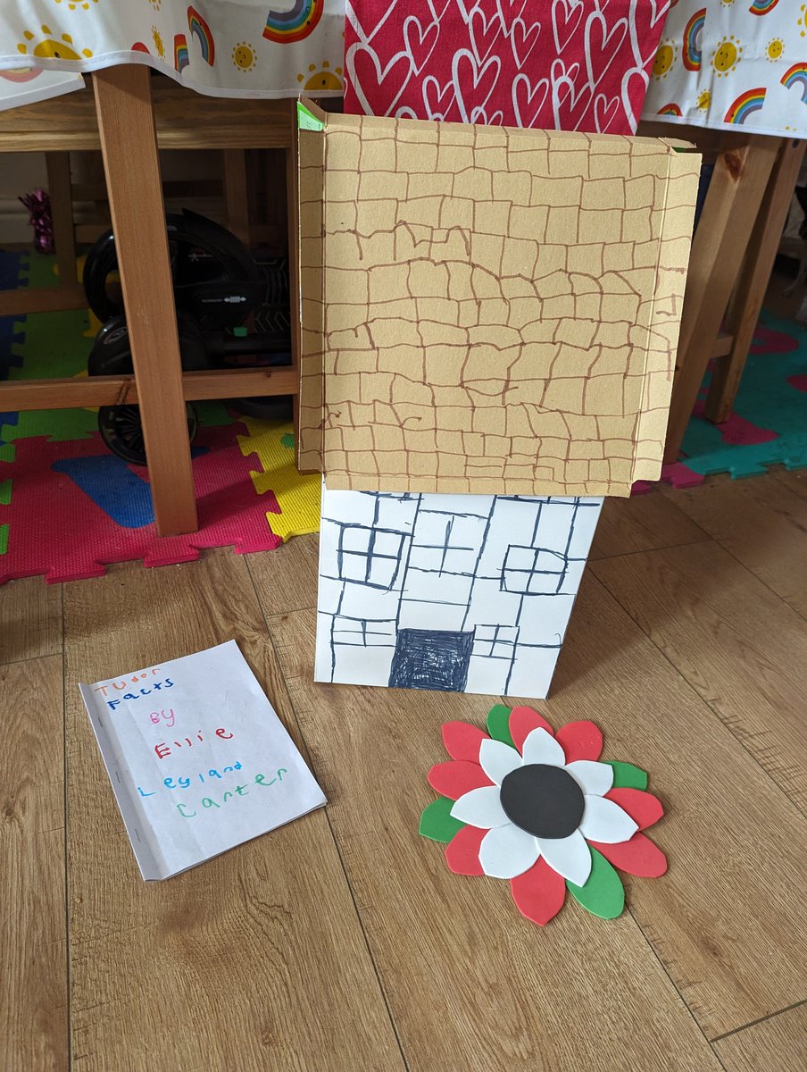 Tudor Project is all ready for tomorrow. Ellie's worked very hard and can't wait to show it ❤️ @parishschool1 @MissWells1204