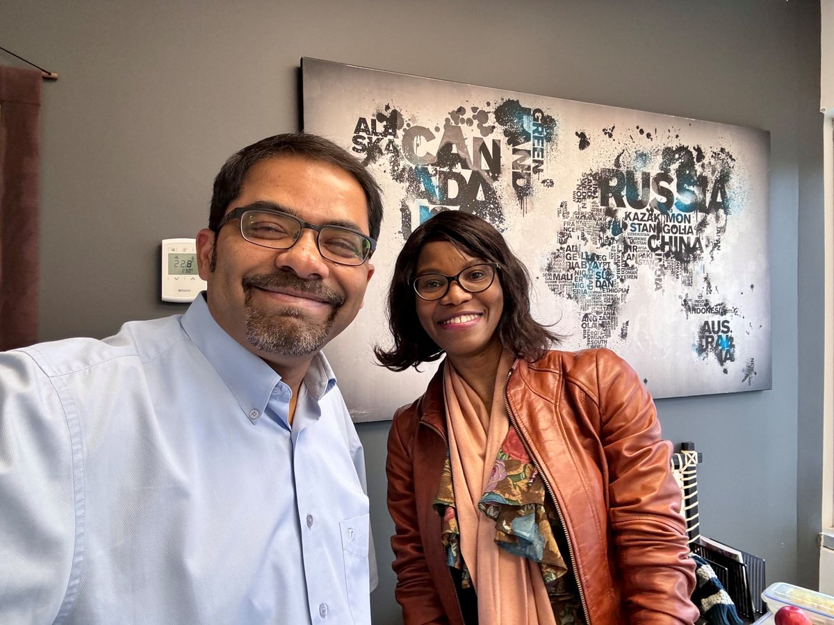 Pleased to meet with Dr Udunna C Anazodo, Assistant Professor @TheNeuro_MNI Her group @CAMERAAfrica is doing inspiring work on making neuro imaging affordable in Africa nature.com/articles/s4146…