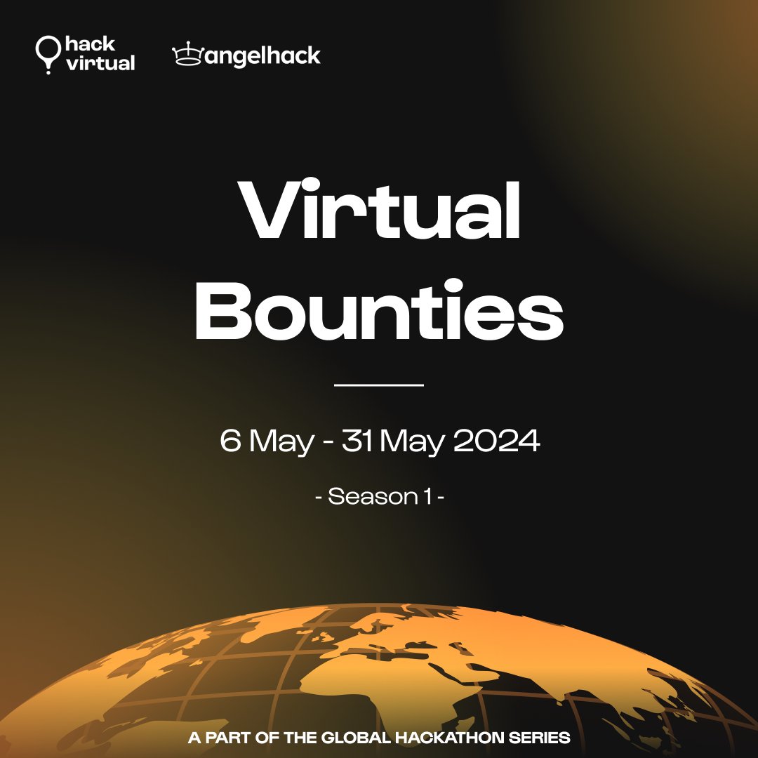 Thrilled to be powering Virtual Bounties as part of @AngelHack's #TheGlobalHackathonSeries! Kicking off Season 1 with exciting bounties from @Aptos and @zetablockchain. 🏆 Rise above the ranks and win the prized $1,000 per challenge! 💰 Start the hunt: go.d3v.gg/hackvirtual-su…