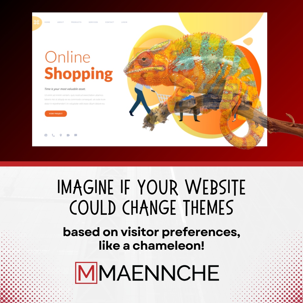 Team_Maennche's tweet image. Imagine if your website could change themes based on visitor preferences, like a chameleon! With the right tools and some coding magic, your digital space can offer a more personalized experience to every visitor. 🦎🌈👩💻#WebDesignMagic #DigitalChameleon