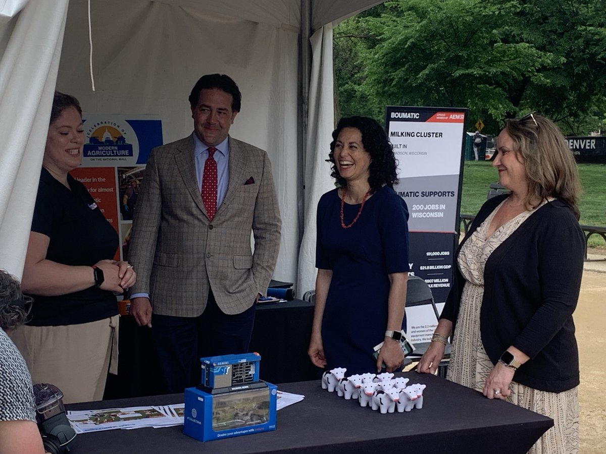 Thank you to @DepSecXoch for joining us today at #AgOntheMall24 to learn more about the equipment manufacturing's role in driving the future of food and farming!