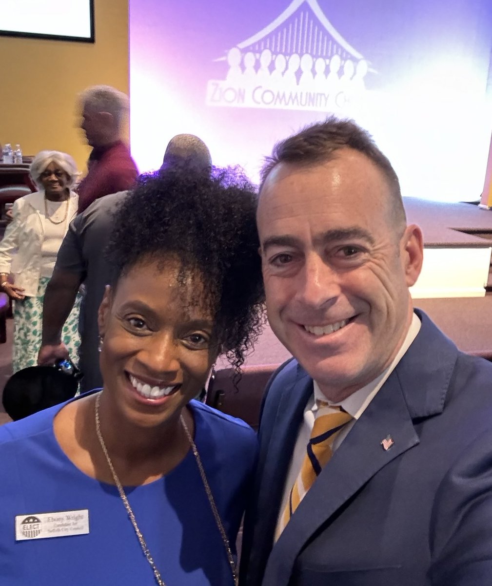 It was great to attend the Zion Church Community Day! Thank you to Dr. Ben Fitzgerald and all the wonderful folks who welcomed me and put together this fantastic event! And thank you to City Council Candidate Ebony Wright for joining me! #VA02