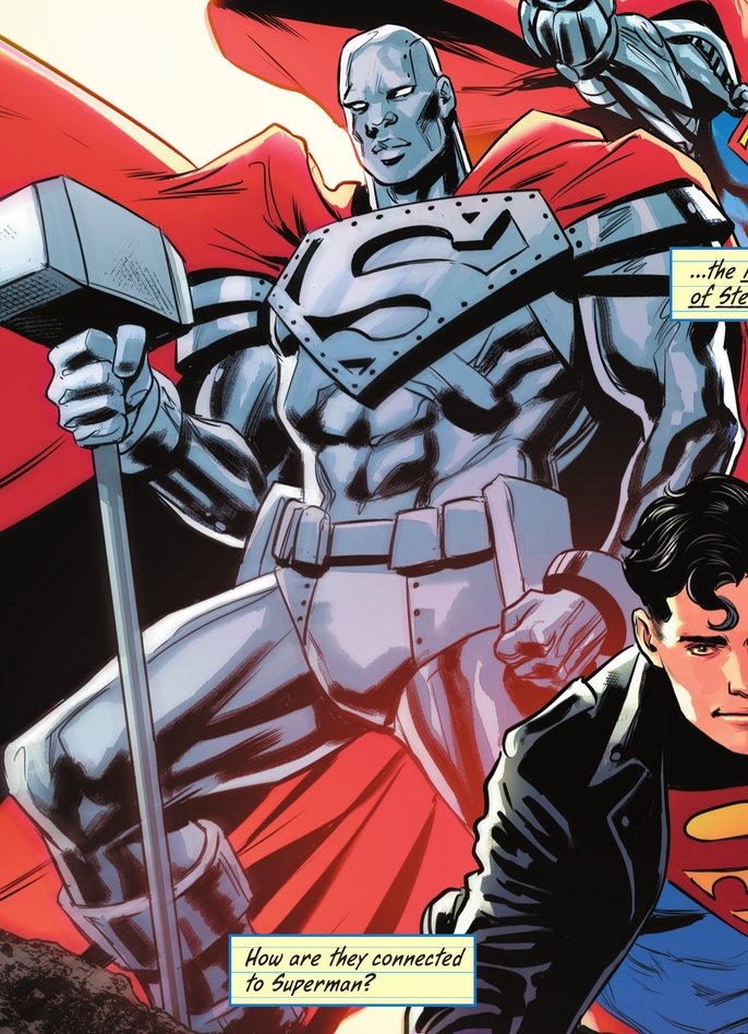 DC comics has a black superhero who's name is literally 'Steel' 🙈