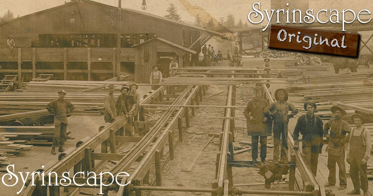 Coming soon -
The old sawmill comes alive with Syrinscape! 

Our Syrinscape Original: Sawmill 1920 SoundSet puts whirring machinery, bustling workers, and much more at your fingertips. The work goes on until the whistle blows.

#ttrpg #syrinscape #vtt