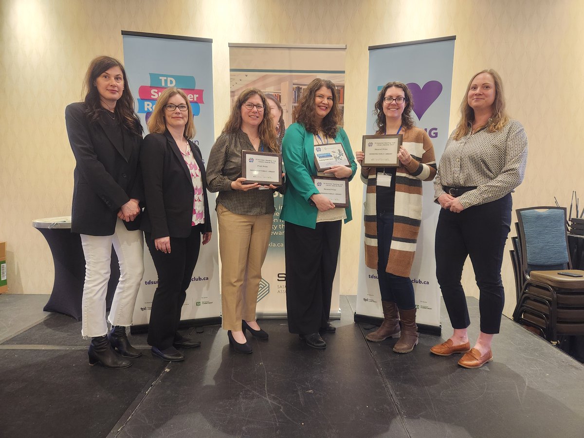 The results are in! 🏆 Congratulations to the winners of the 2023 TD Summer Reading Club Library Awards. 🥇 First prize: Gananoque Public Library. 🥈 Second prize: Cambridge Public Library (@IdeaXchng) and @wpglibrary. #TDSRC