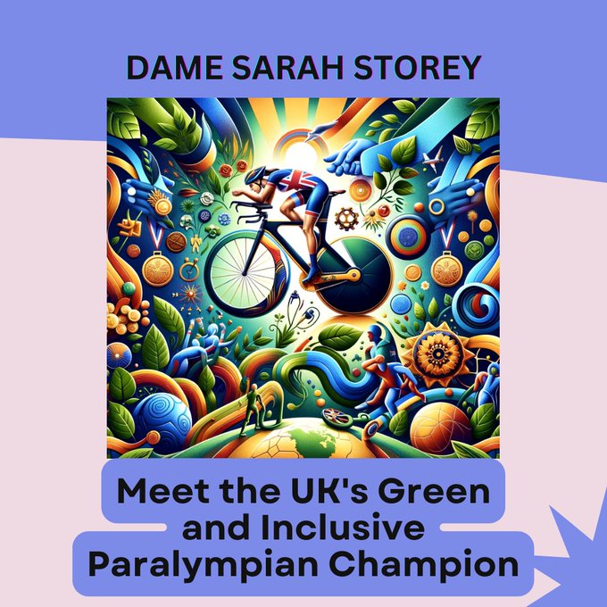 UK's most decorated Paralympian, champion for #SustainableTravel and #InclusiveSports  Learn more: amazon.com/dp/B0CKNKR6F7 #Paralympics2024 #EcoFriendly #Empowerment #CyclingLife #WomenInSports #Olympics2024 #GreenAthlete #ChampionMindset
@sasterling72