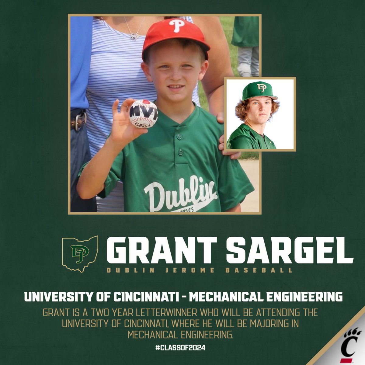 DubJeromeBSBL's tweet photo. Senior - #8 - Grant Sargel https://t.co/qDpoToJ1wc