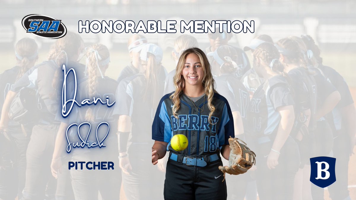 Danielle Sudick SAA Honorable Mention - Pitcher