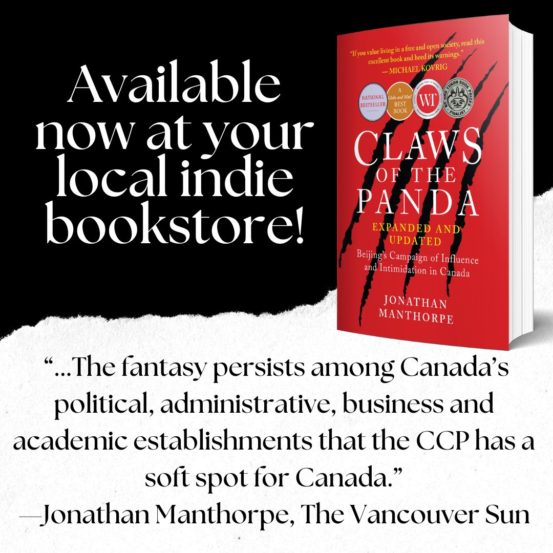 Jonathan Manthorpe talks about Canada’s strained relationship with the Chinese Communist Party (CCP) in @thevancouversun! To learn more and stay informed, read the expanded and updated edition of Claws of the Panda, available now! #readcanadian #canadianbooks #canlit