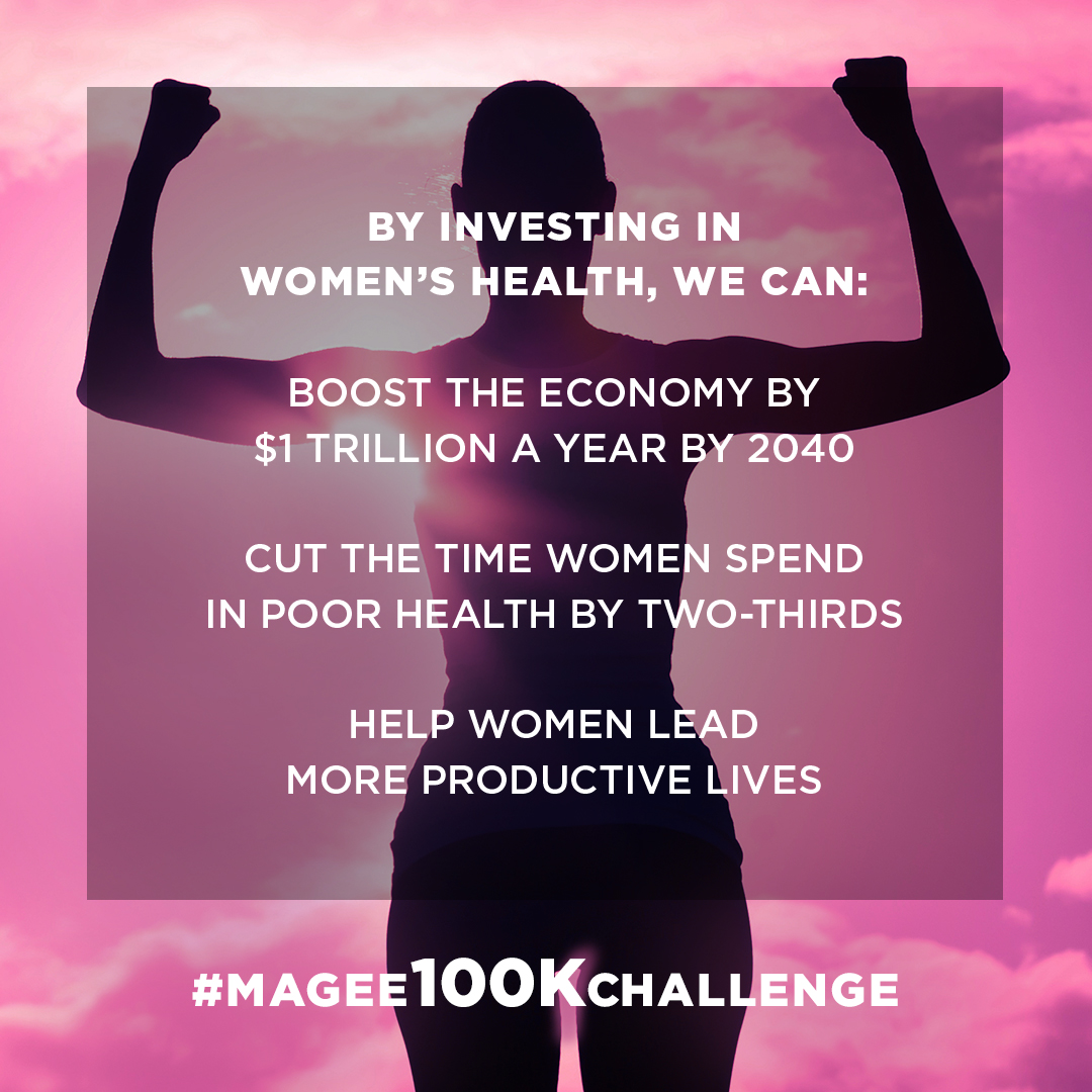 Every dollar counts when it comes to rallying around women’s health. Join the #Magee100KChallenge to help us advance research and patient care to support a healthier world for women. Donate today at MageeWomens.org/100KChallenge.