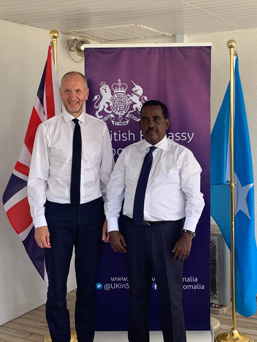 It was a pleasure meeting H.E. the Minister of Interior @MoIFARSomalia for a wide-ranging introductory discussion. There is a broad agenda of shared interests and priorities for the UK and MoIFAR to discuss.