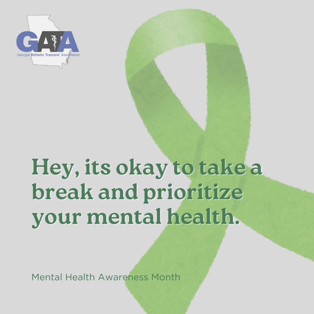 May is Mental Health Awareness Month. The world can be overwhelming, but we are in this together. For you. For your athletes & clients. It is absolutely ok to put mental health first. This month we'll share some tips on where to start. #gATa #BreakTheStigma #MentalHealthAwareness