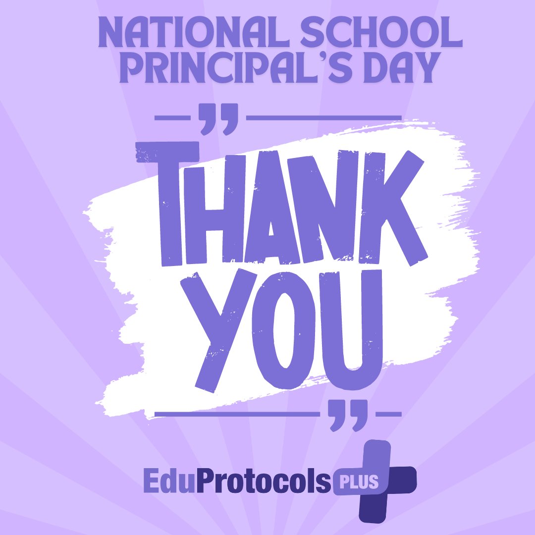 We are a bit late on this, but in honor of National School Principal's Day, we at EduProtocols Plus celebrate the dedication and are offering school leaders an exclusive chance to boost their team’s professional development not just for now, but for years to come.