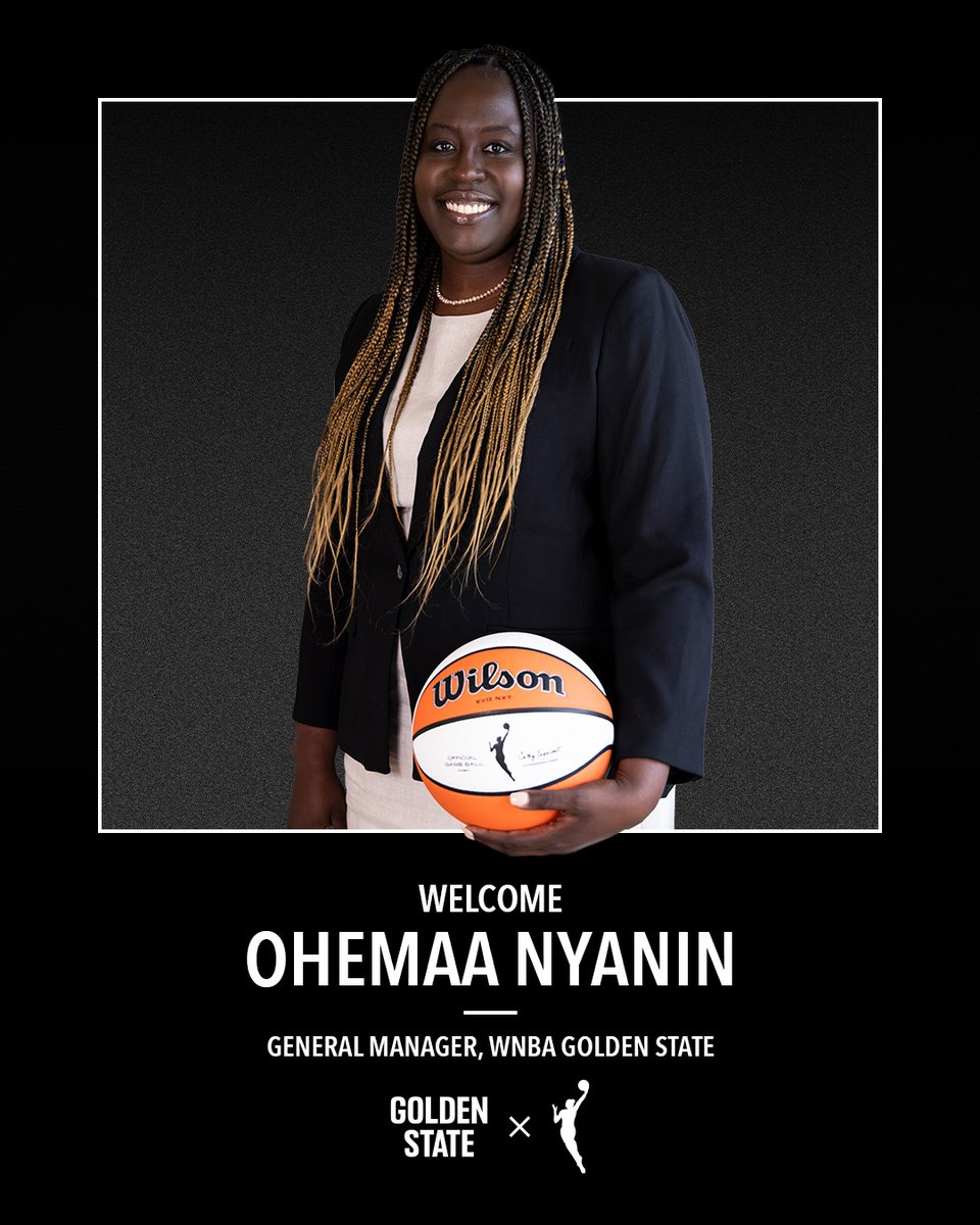 The Bay's @WNBA team has a General Manager. Welcome Ohemaa Nyanin 🏀