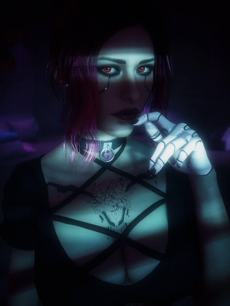 Getting lost in thoughts of nothingness. Cross Bodysuit by @ComfyPeachu #Cyberpunk2077 #Cyberpunk2077PhotoMode #PhotoMode #VirtualPhotography #ReShade