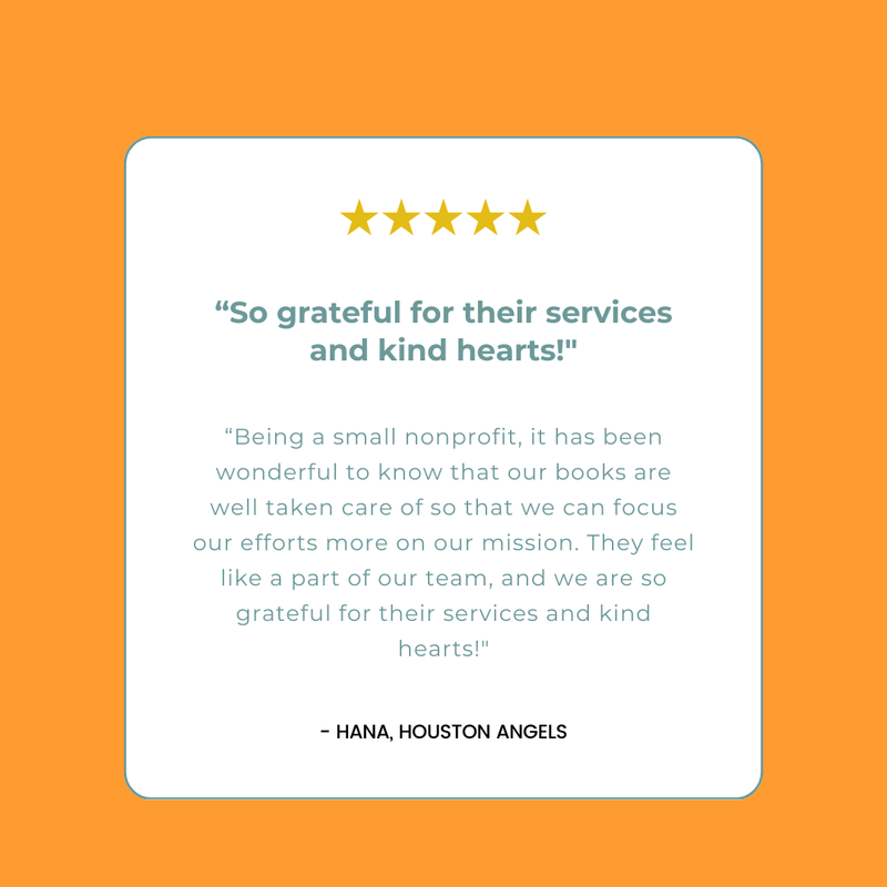 ♥ We're thankful for YOUR kind hearts! You are the ones doing the important work, making a difference in the lives around you and across the world.

We are glad to be part of your mission. Thank you for this wonderful feedback!

#NonprofitFinance #Bookkeeping