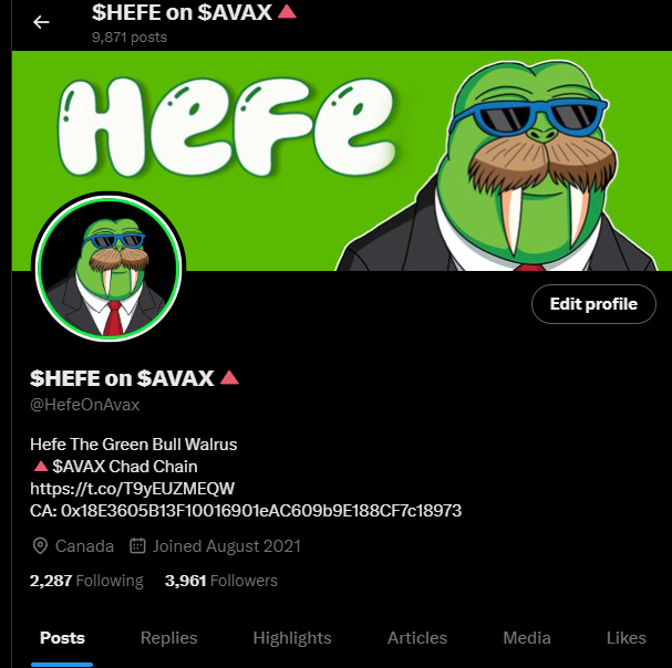 I have converted my @BitBeard1 account to @HefeOnAvax.

They can't slow us down.

The Bull Walrus will not be stopped.

#fortheculture #commitedtohefe #longtermvision